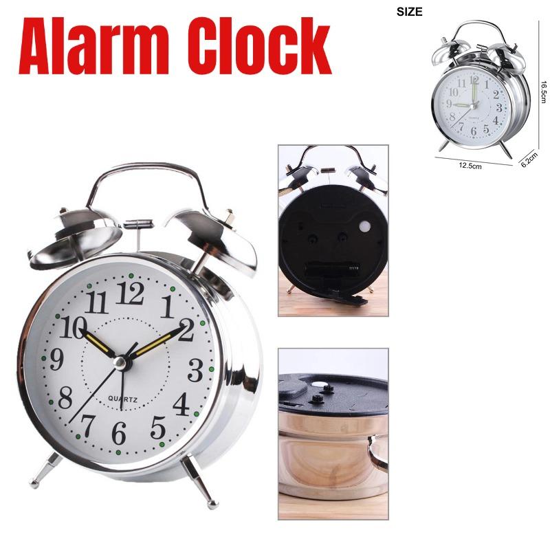 Wind Up Double Bell Alarm Clock Classic Saxon Style Chrome Finish Large Face Luminous Hands Traditional Design
Wind Up Double Bell Alarm Clock Classic Saxon Style Chrome Finish Large Face Luminous Hands Traditional Design