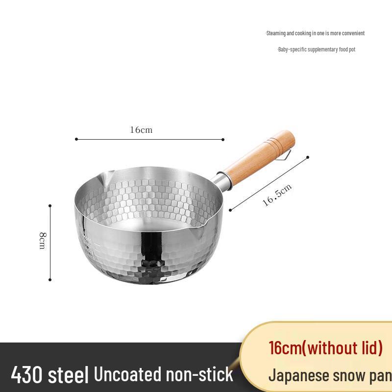 Jingxin 304 Stainless Steel Milk & Soup Pot with Wooden Handle
Jingxin 304 Stainless Steel Milk & Soup Pot with Wooden Handle