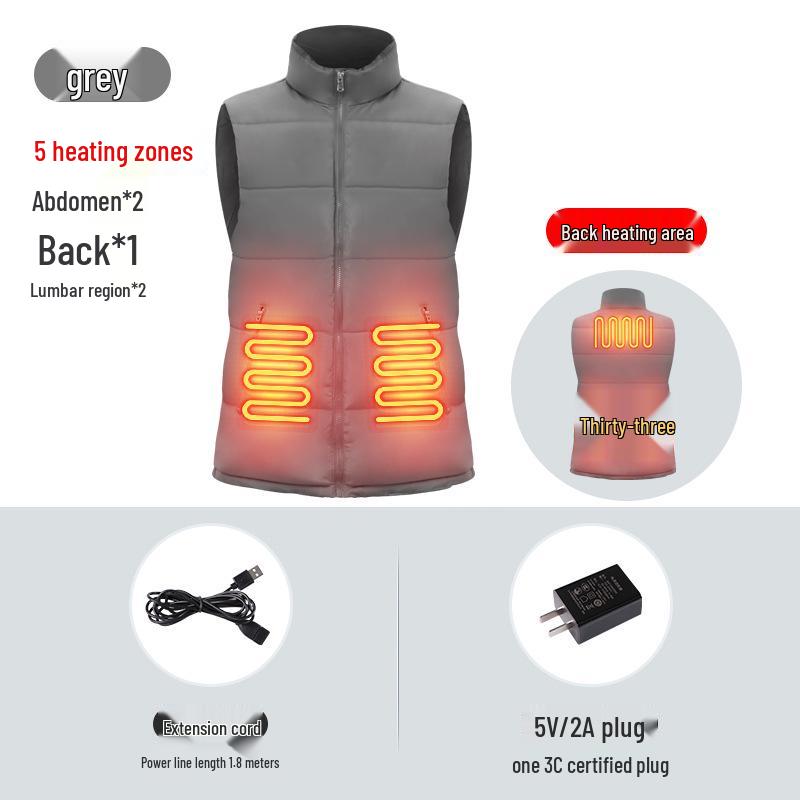 Men s Electric Heated Down Cotton Vest - Winter Warmth with Rechargeable Temperature Control & Sleep Hot Compress. M (40-55 kg)
Men s Electric Heated Down Cotton Vest - Winter Warmth with Rechargeable Temperature Control & Sleep Hot Compress. M (40-55 kg)