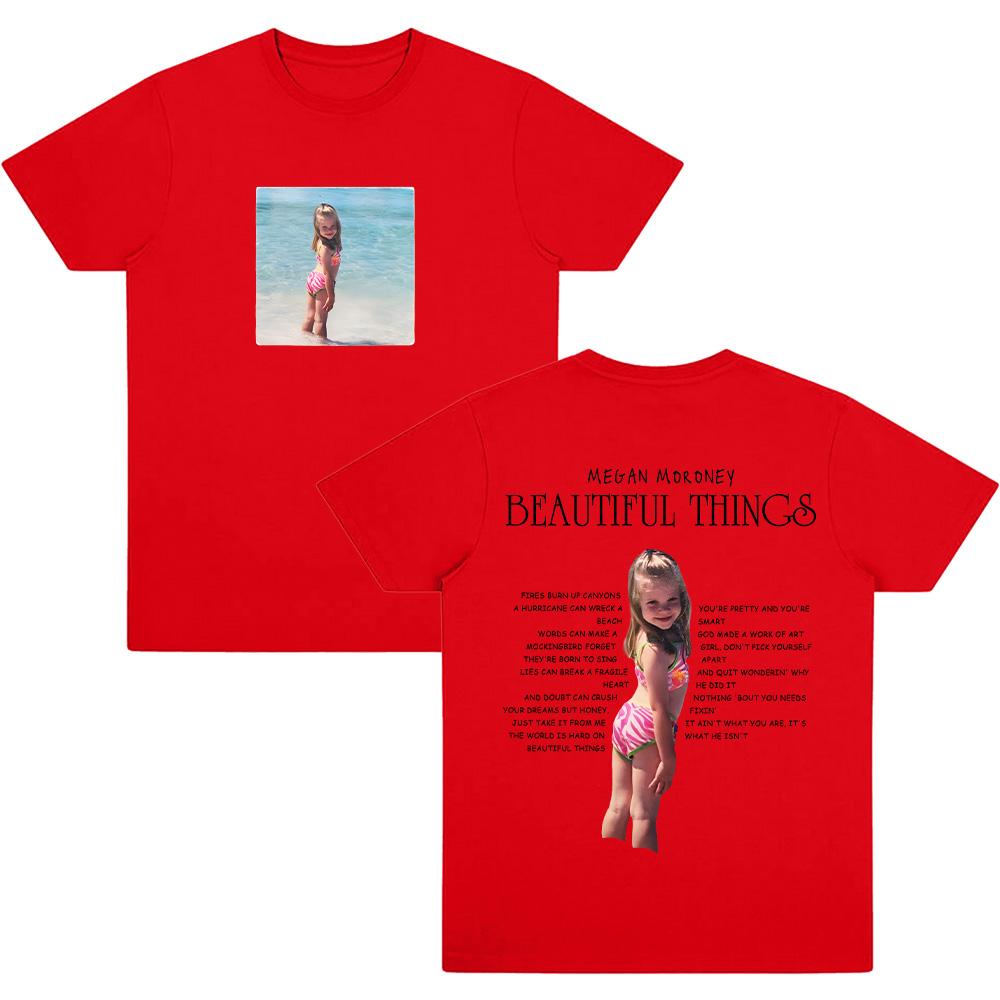 Megan Moroney Beautiful Things Graphic T Shirt Comfort Cotton Short Sleeve Tee Harajuku Style Fashion Top Unisex Tees XXL червоний
Megan Moroney Beautiful Things Graphic T Shirt Comfort Cotton Short Sleeve Tee Harajuku Style Fashion Top Unisex Tees XXL червоний