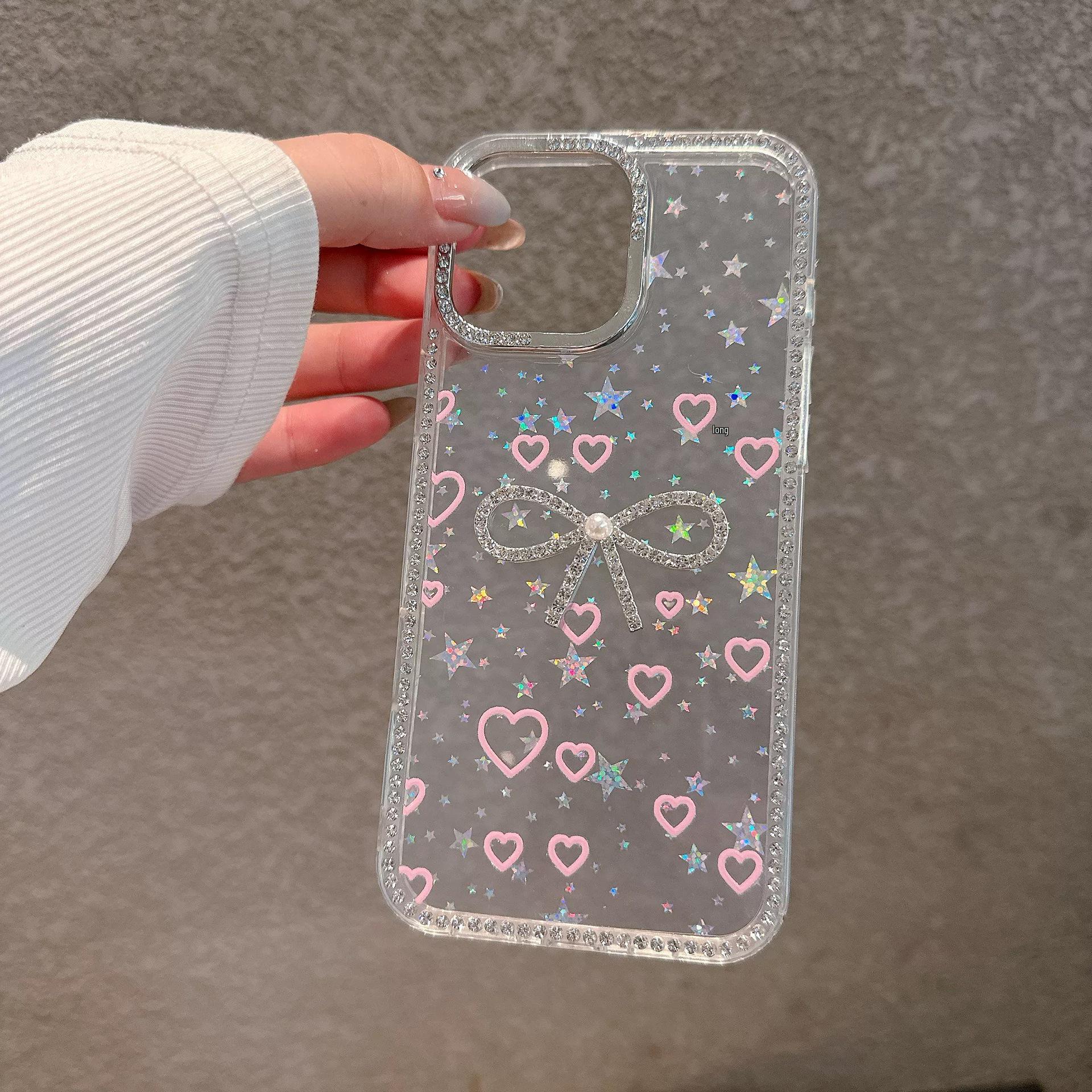 Full-Frame Gradient Floral Rhinestone Phone Case for Apple 17 Pro Max with Bow (Clear, Fits 14/13/12) iPhone 13
Full-Frame Gradient Floral Rhinestone Phone Case for Apple 17 Pro Max with Bow (Clear, Fits 14/13/12) iPhone 13