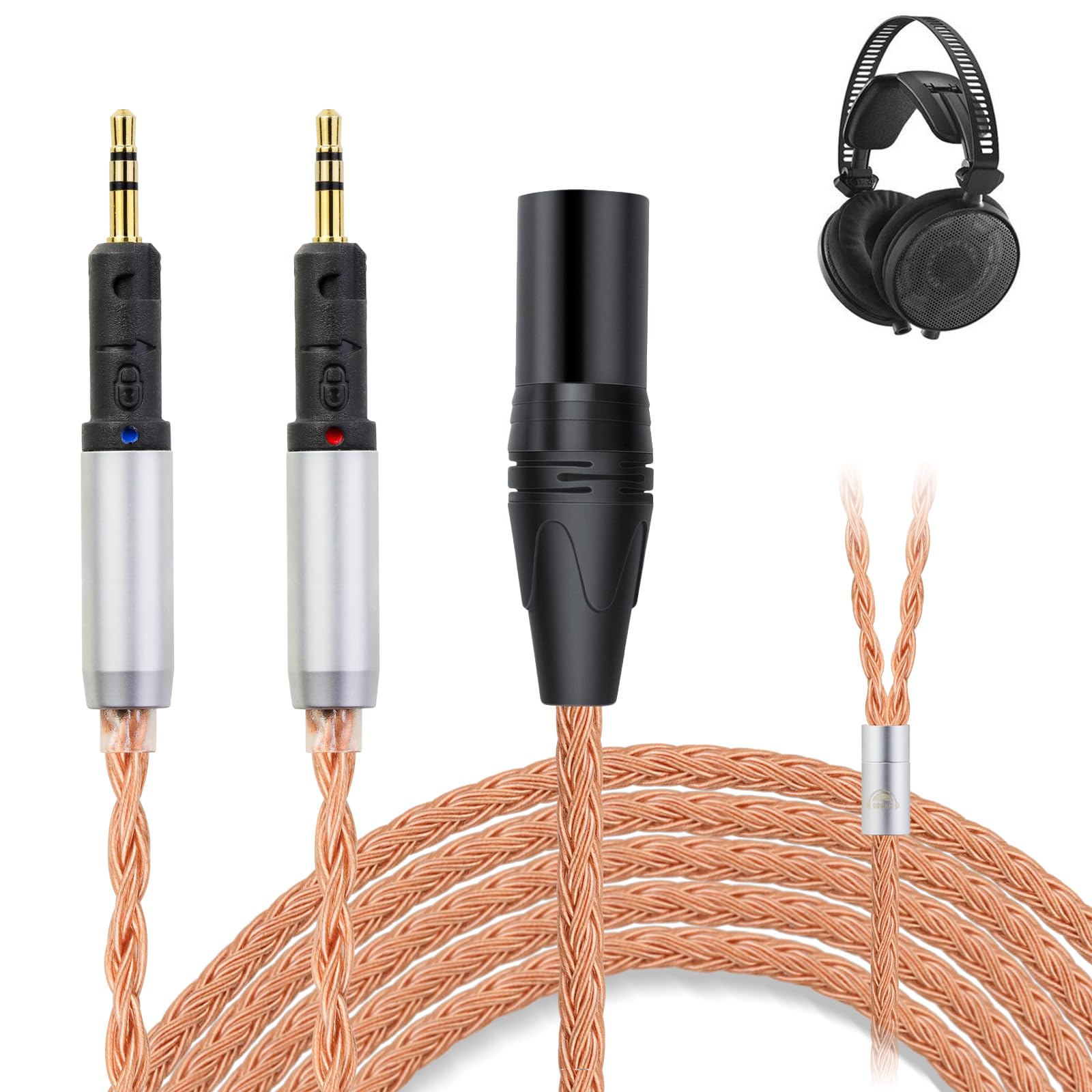 okcsc ZT16 Headphone Cable R70X Replacement Cable for Earphones and Headphones 16 Cores Pure Copper for Compatible with Comes with Locking Mechanism
okcsc ZT16 Headphone Cable R70X Replacement Cable for Earphones and Headphones 16 Cores Pure Copper for Compatible with Comes with Locking Mechanism