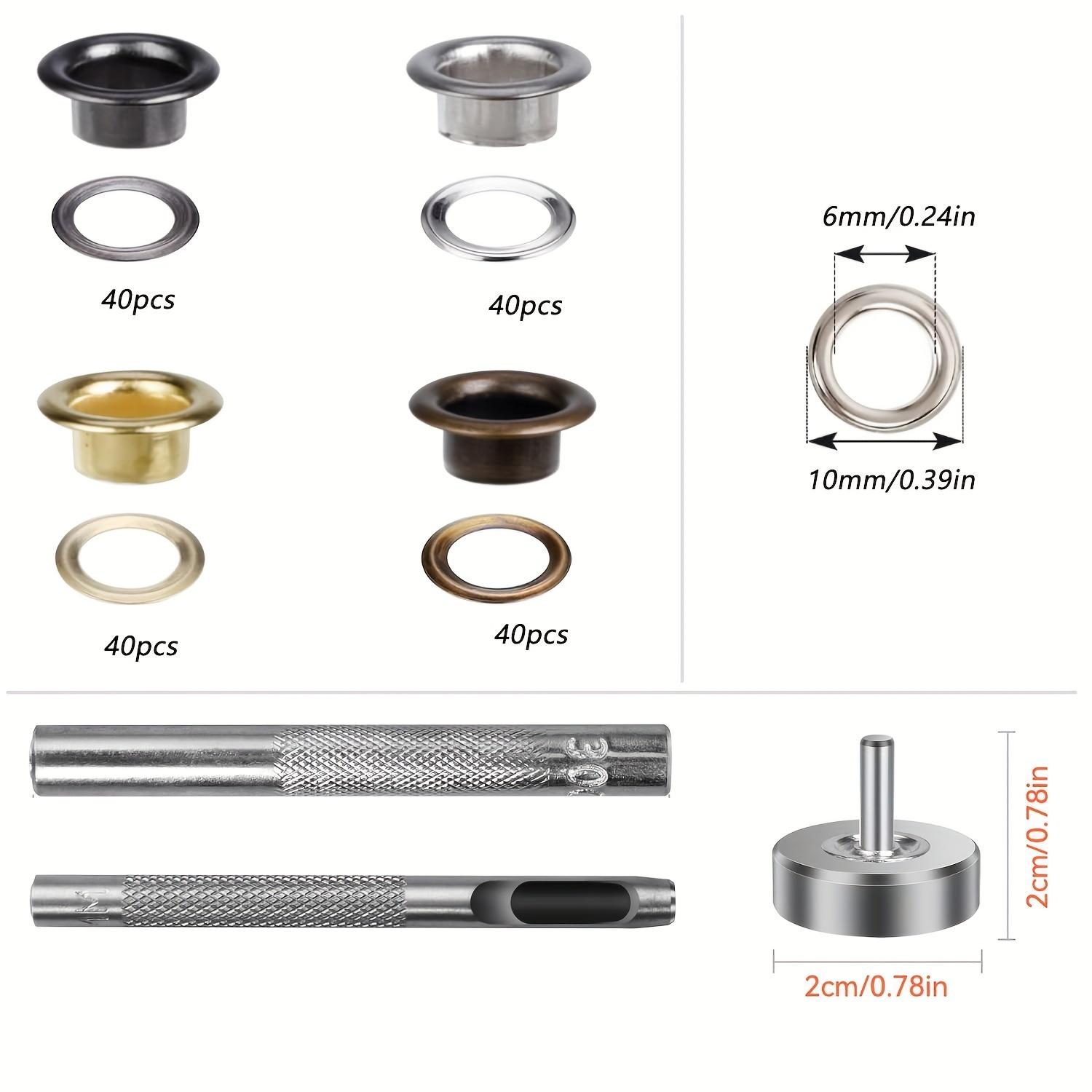 Набор инструментов для люверсов 0,39 дюйма, наборы люверсов Preciva 120 шт. и дополнительный шлифовальный стержень, инструмент для люверсов для кожевенного ремесла, ремней, сумок, обуви 400 #4 colors*30pcs
Набор инструментов для люверсов 0,39 дюйма, наборы люверсов Preciva 120 шт. и дополнительный шлифовальный стержень, инструмент для люверсов для кожевенного ремесла, ремней, сумок, обуви 400 #4 colors*30pcs