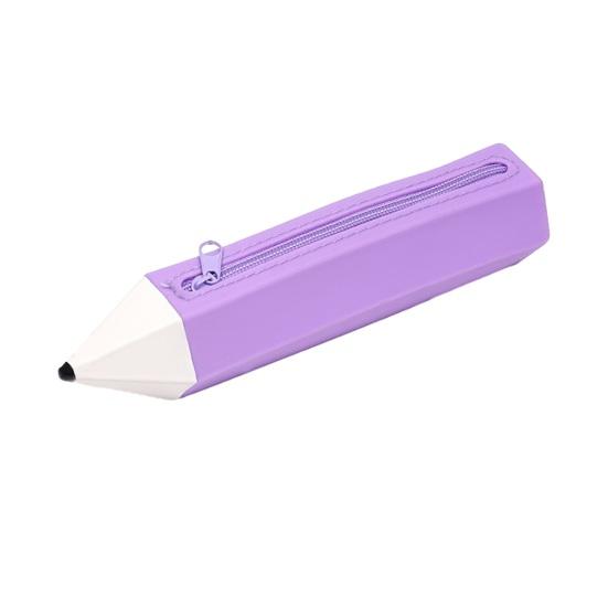 Pencil Case Large Capacity Pencil-Shaped Silicone Pencil Case for Students Zippered Stationery Storage Bag Multifunctional Travel Cosmetic Bag for фіолетовий
Pencil Case Large Capacity Pencil-Shaped Silicone Pencil Case for Students Zippered Stationery Storage Bag Multifunctional Travel Cosmetic Bag for фіолетовий