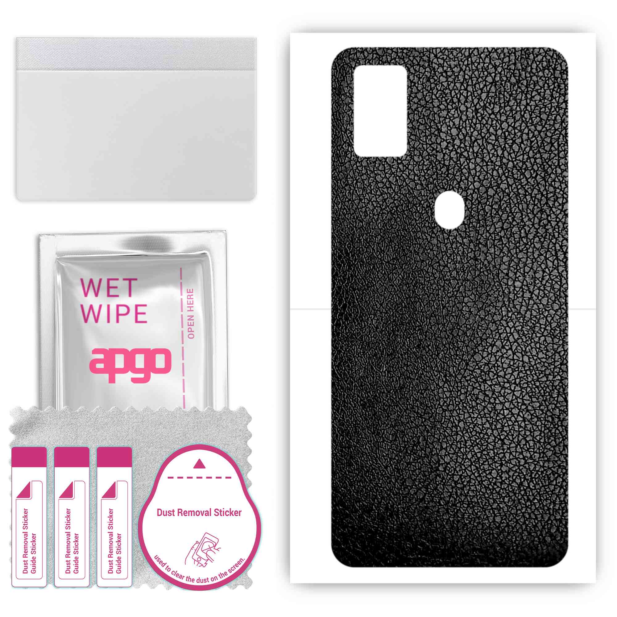 Apgo Protective Skin Sticker для задньої панелі, сумісний із ZTE Blade 20 5G, Wrap Film, Foil, Vinyl - Pattern Black Leather
Apgo Protective Skin Sticker для задньої панелі, сумісний із ZTE Blade 20 5G, Wrap Film, Foil, Vinyl - Pattern Black Leather