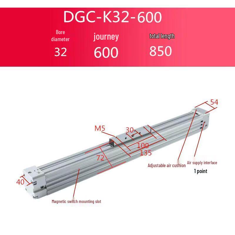 New Festo Style High-Speed Mechanical Rodless Cylinder
New Festo Style High-Speed Mechanical Rodless Cylinder