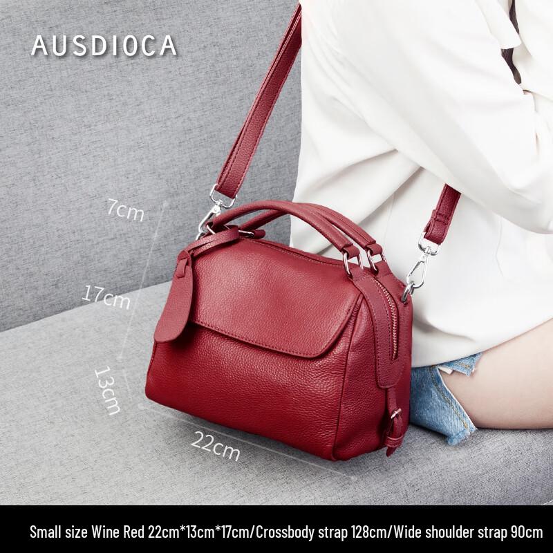 AUDIJIA Women s Genuine Leather Boston Handbag Small
AUDIJIA Women s Genuine Leather Boston Handbag Small