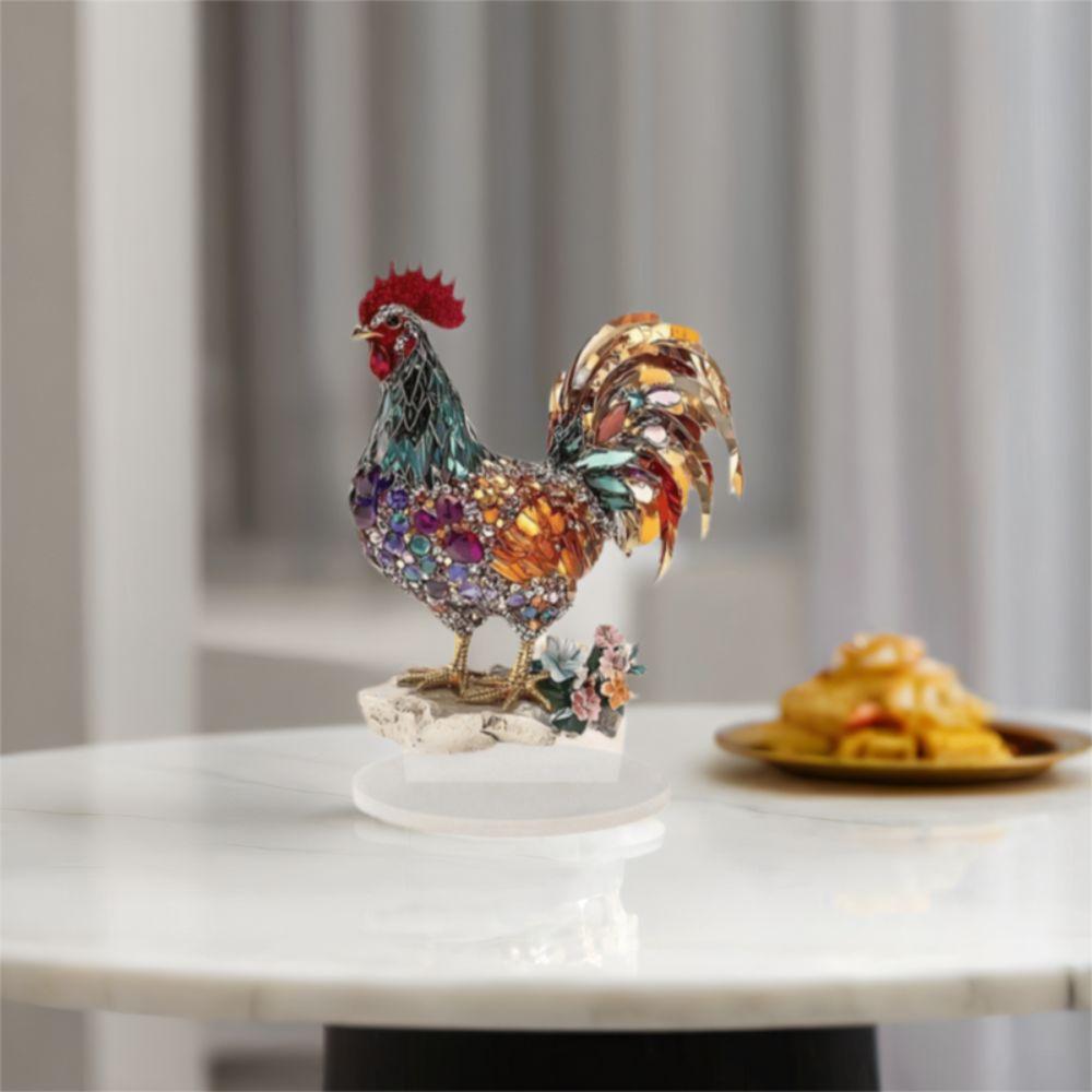 Creative Animal Statue Ornament 2D Flat Miniatures Figurine Sculpture Rooster Ornament Office Rooster
Creative Animal Statue Ornament 2D Flat Miniatures Figurine Sculpture Rooster Ornament Office Rooster