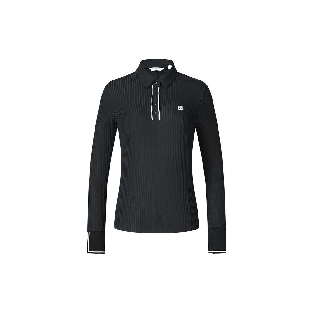 FILA Solid Color Golf Knit Long Sleeve Polo Shirt Women tops Deep-Black A11W345211F-BK S
FILA Solid Color Golf Knit Long Sleeve Polo Shirt Women tops Deep-Black A11W345211F-BK S