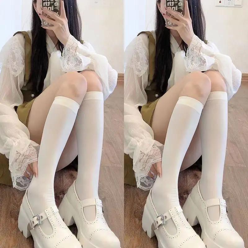 Sexy Up Knee-Length Hosiery Socks White Transparent Knee-High Stockings Black Lace Top Japanese Style Cosplay Velvet Pantyhose One Size
Sexy Up Knee-Length Hosiery Socks White Transparent Knee-High Stockings Black Lace Top Japanese Style Cosplay Velvet Pantyhose One Size