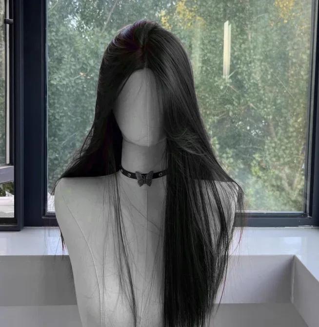 Black Wig for Women Long Straight Hair Headband Lace Front Wig Cosplay Temperament for Daily Use Lolita Black Synthetic Wigs
Black Wig for Women Long Straight Hair Headband Lace Front Wig Cosplay Temperament for Daily Use Lolita Black Synthetic Wigs