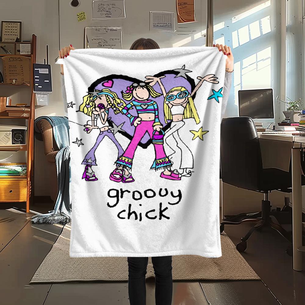 1Pc Groovy Chick Print Flannel Blanket, High quality Comfortable for All Seasons, Home Decor, Warmth and Comfort, Perfect for Christmas Gifts 52 80cm x 120cm
1Pc Groovy Chick Print Flannel Blanket, High quality Comfortable for All Seasons, Home Decor, Warmth and Comfort, Perfect for Christmas Gifts 52 80cm x 120cm