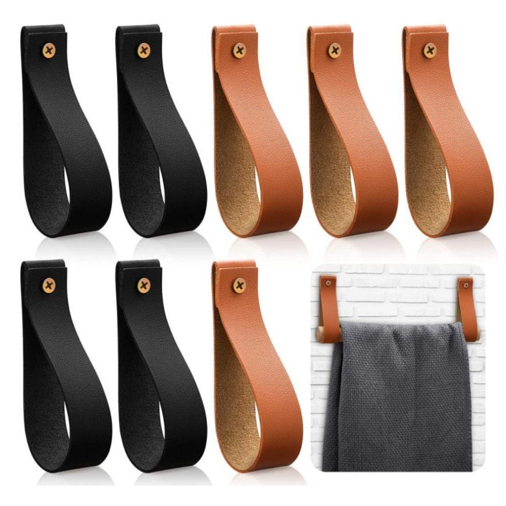2PCS Wall Mounted Leather Towel Rod Holders Leather Strap Curtain Rod Holder Wall Mounted Hook Door
2PCS Wall Mounted Leather Towel Rod Holders Leather Strap Curtain Rod Holder Wall Mounted Hook Door