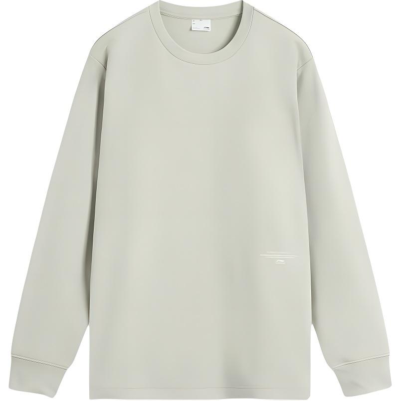 Li-Ning Casual Minimalist Solid Color Round Neck Pullover Loose Long Sleeve T-Shirt Men Tops Dusty-Green ATLV061-3 S
Li-Ning Casual Minimalist Solid Color Round Neck Pullover Loose Long Sleeve T-Shirt Men Tops Dusty-Green ATLV061-3 S