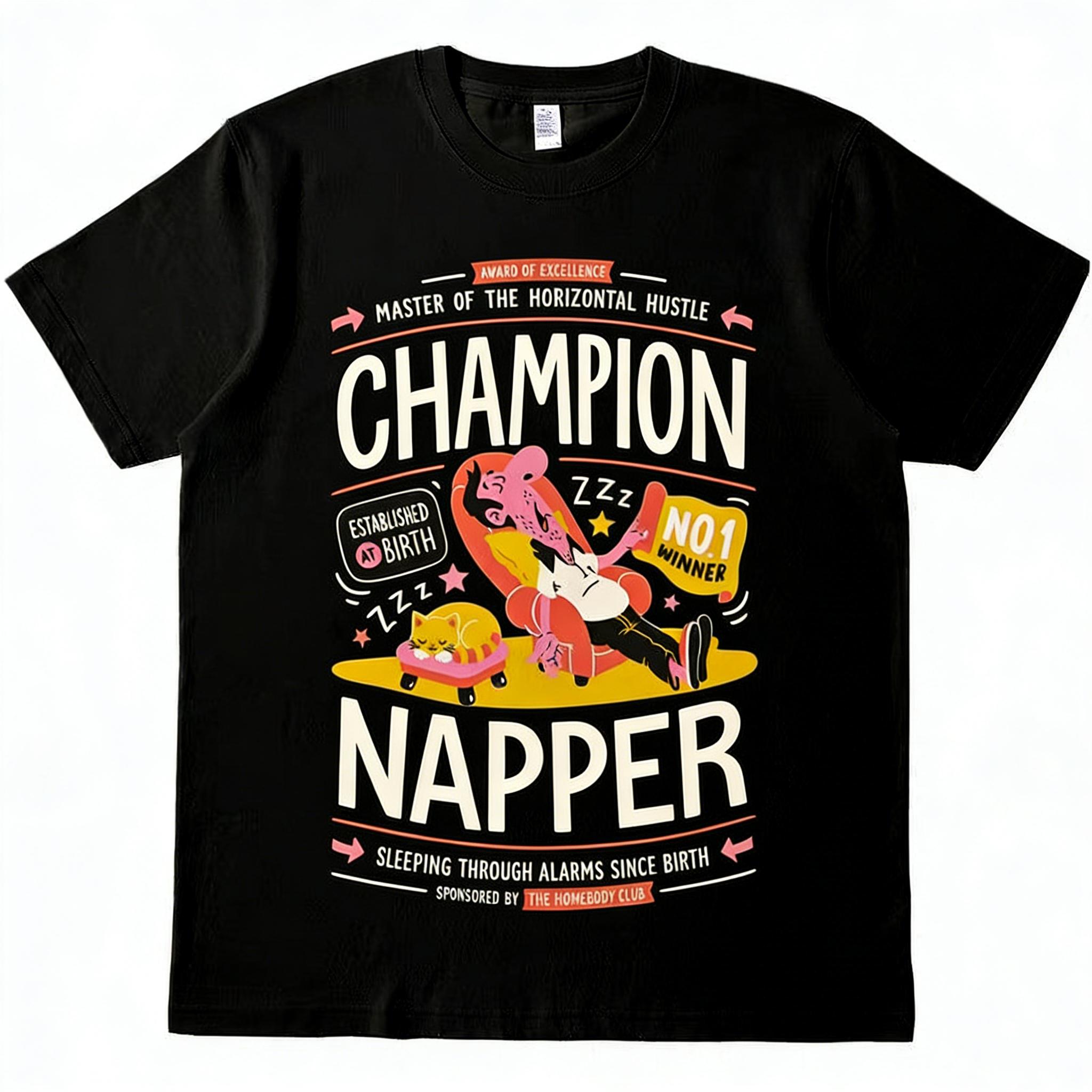 New Fashion Sleepyhead Champion Fun Vintage Graphic Printed Crew Neck Plus Size Short Sleeve TShirts for Men and Women 4XL
New Fashion Sleepyhead Champion Fun Vintage Graphic Printed Crew Neck Plus Size Short Sleeve TShirts for Men and Women 4XL