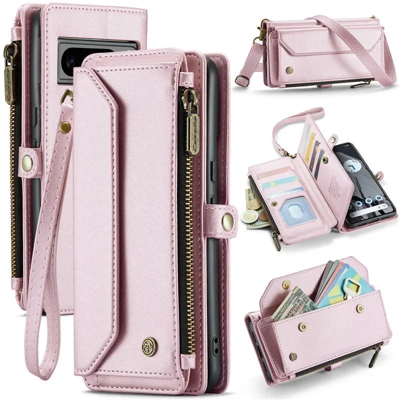 Crossbody Lanyard Leather Phone Case For Google Pixel 10 9 Pro XL 9A 9A 8 7A Zipper Wallet Card Flip Stand Cover Bag Google Pixel 9 Pro рожевий колір золота
Crossbody Lanyard Leather Phone Case For Google Pixel 10 9 Pro XL 9A 9A 8 7A Zipper Wallet Card Flip Stand Cover Bag Google Pixel 9 Pro рожевий колір золота
