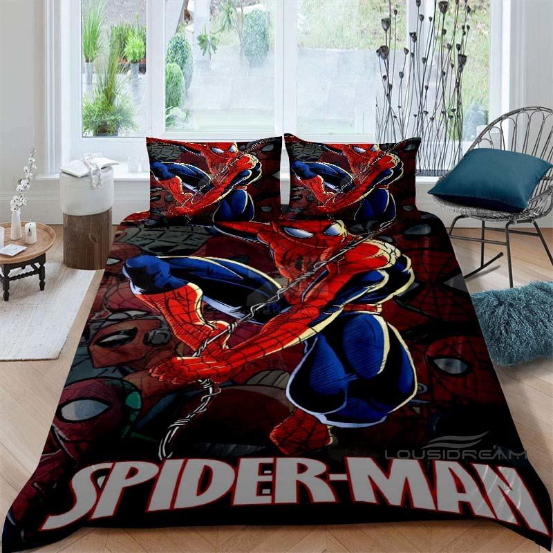Spider-Man 3D printed duvet cover and pillowcase bedding set, available for single, double, king, and queen beds, suitable for 135x200cm
Spider-Man 3D printed duvet cover and pillowcase bedding set, available for single, double, king, and queen beds, suitable for 135x200cm