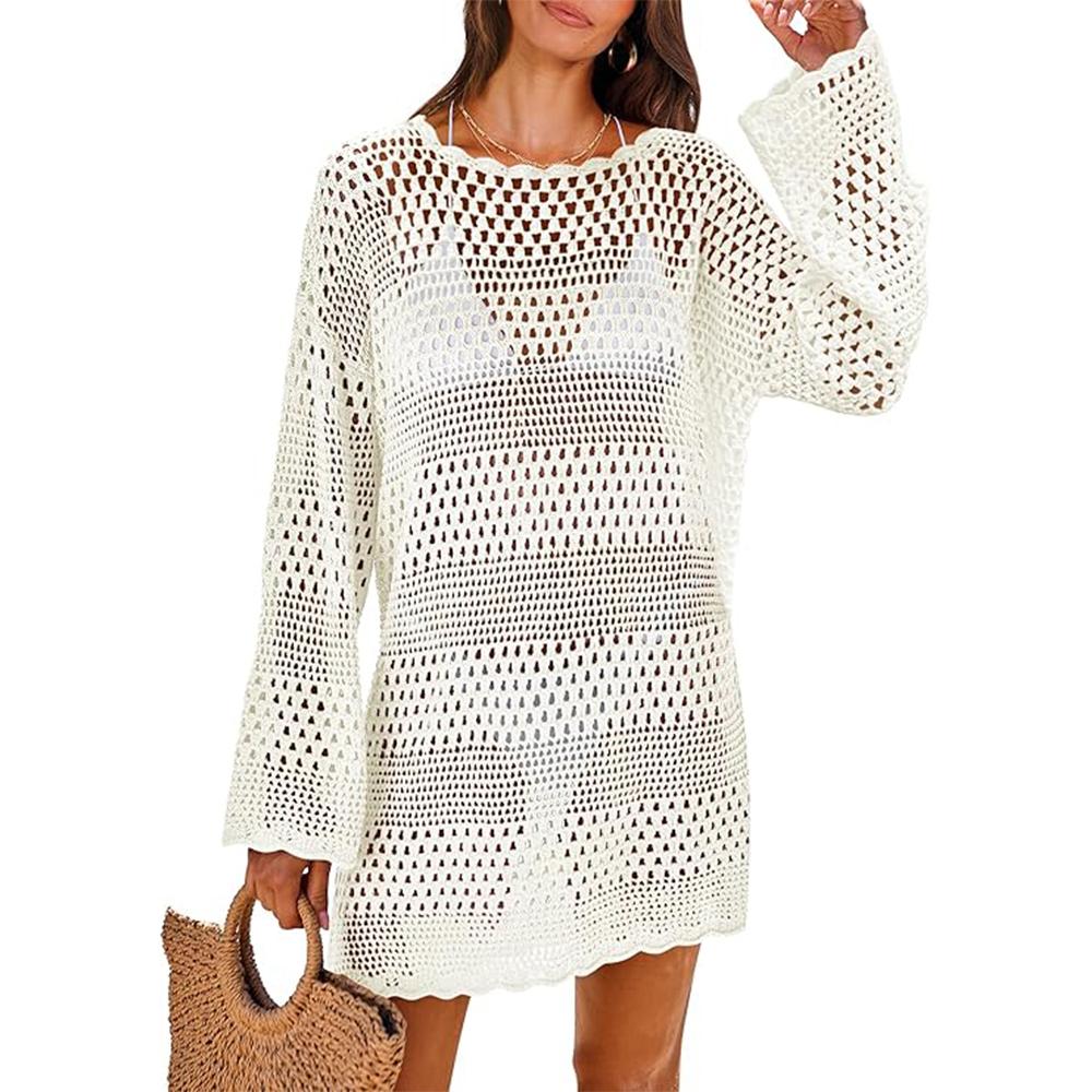 Women Swimsuit Crochet Swim Cover Up 2025 Summer Bathing Suit Swimwear Mesh Knit Beach Dress Vacation Outfits S бежевий
Women Swimsuit Crochet Swim Cover Up 2025 Summer Bathing Suit Swimwear Mesh Knit Beach Dress Vacation Outfits S бежевий