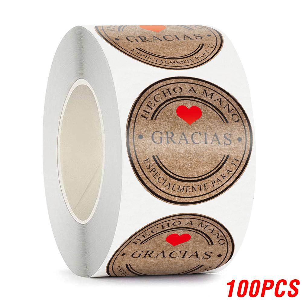 100-500pcs Retro Kraft sealing sticker Gracias Round Kraft Seal sticker For handmade products Vintage Label with red heart
100-500pcs Retro Kraft sealing sticker Gracias Round Kraft Seal sticker For handmade products Vintage Label with red heart