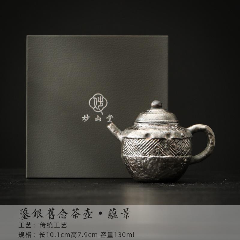 Handmade Gilt Silver Heart Sutra Teapot Japanese Coarse Pottery Pot Tea Maker Kettle Kung Fu Tea Services Accessories Ornaments
Handmade Gilt Silver Heart Sutra Teapot Japanese Coarse Pottery Pot Tea Maker Kettle Kung Fu Tea Services Accessories Ornaments