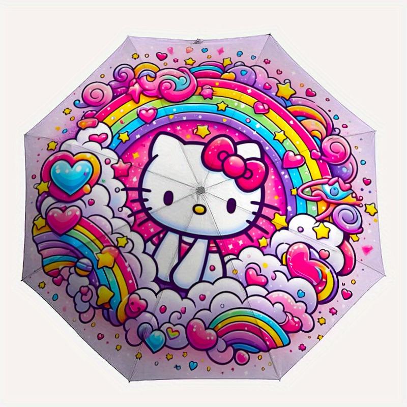 Rainbow Kitty Automatic Umbrella - Foldable with 8 Iron Ribs, Portable for Outdoor, Gift, Outdoor Umbrell, Playful Accessory, Durable High Q
Rainbow Kitty Automatic Umbrella - Foldable with 8 Iron Ribs, Portable for Outdoor, Gift, Outdoor Umbrell, Playful Accessory, Durable High Q