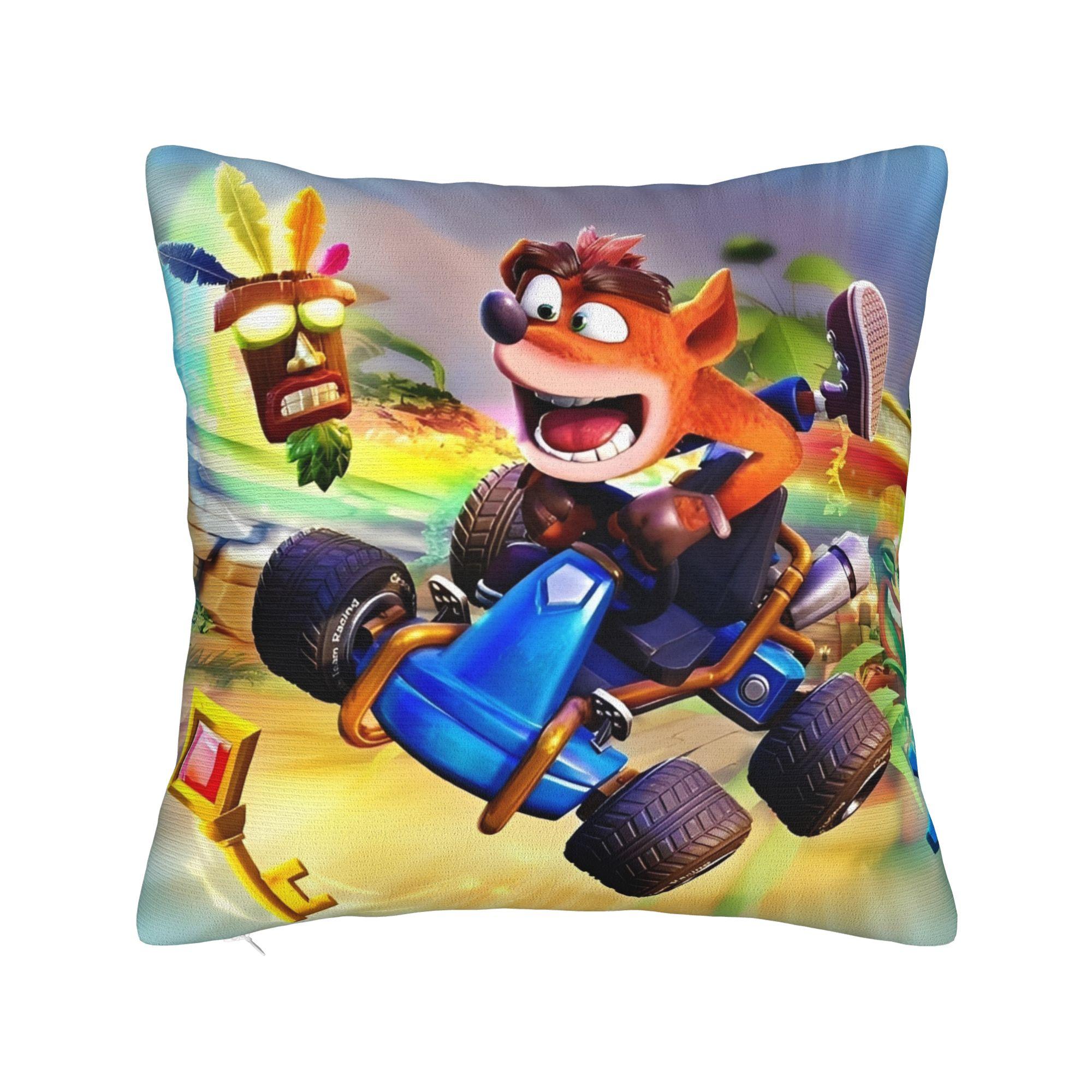 Decorative Pillowcase Crashs Bandicoots Cartoon Accessories Home Video Game Pillow Case Cover Zipper Multi-Size 12x12Inch
Decorative Pillowcase Crashs Bandicoots Cartoon Accessories Home Video Game Pillow Case Cover Zipper Multi-Size 12x12Inch