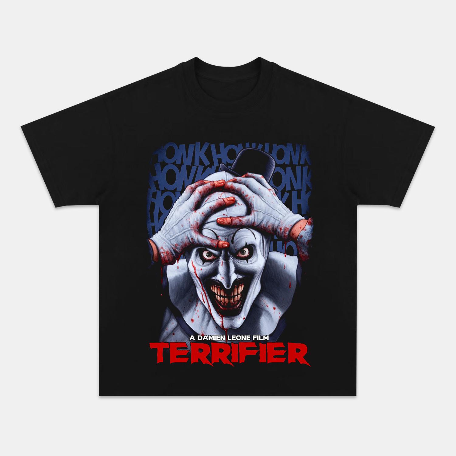 Terrifier Art the Clown Horror Movie Graphic TShirt Unisex Women Casual Cotton Streetwear Fans Top 4XL
Terrifier Art the Clown Horror Movie Graphic TShirt Unisex Women Casual Cotton Streetwear Fans Top 4XL