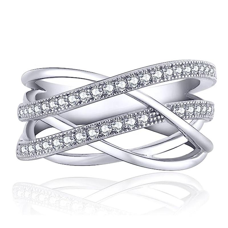 Huitan Copper Color Multi-cross Finger Ring with Shiny Crystal CZ Modern Fashion Female Rings Daily Wear Party Statement Zircon 6
Huitan Copper Color Multi-cross Finger Ring with Shiny Crystal CZ Modern Fashion Female Rings Daily Wear Party Statement Zircon 6
