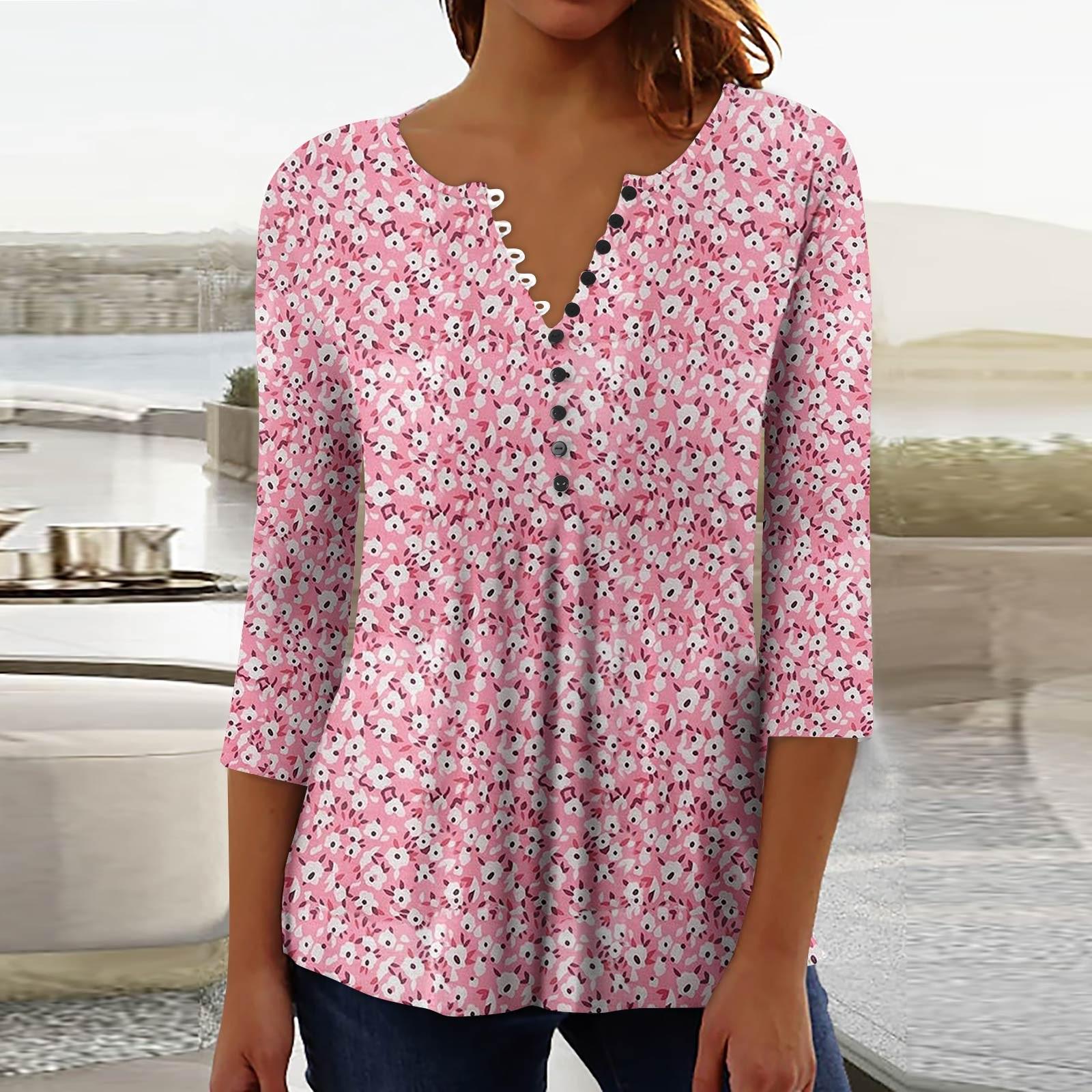 Women s Fashion Casual Pullover T-Shirt 3/4 Sleeve Printed Top L рожевий
Women s Fashion Casual Pullover T-Shirt 3/4 Sleeve Printed Top L рожевий