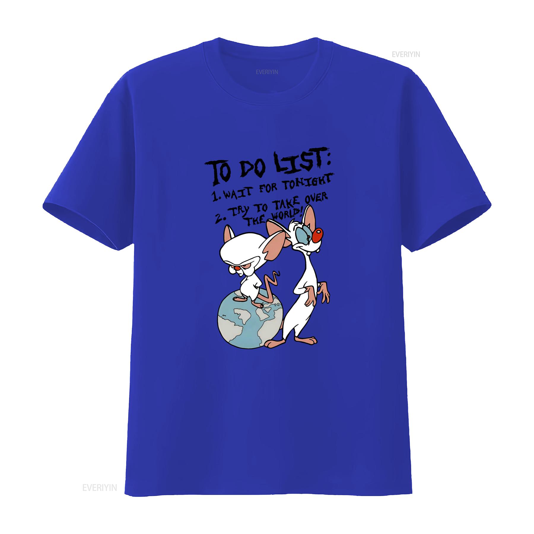 Pinky and the Brain To Do List T Shirt for Men Fun Cartoon Design Comfortable Fit Perfect Fans vintage Washed Stretched L
Pinky and the Brain To Do List T Shirt for Men Fun Cartoon Design Comfortable Fit Perfect Fans vintage Washed Stretched L