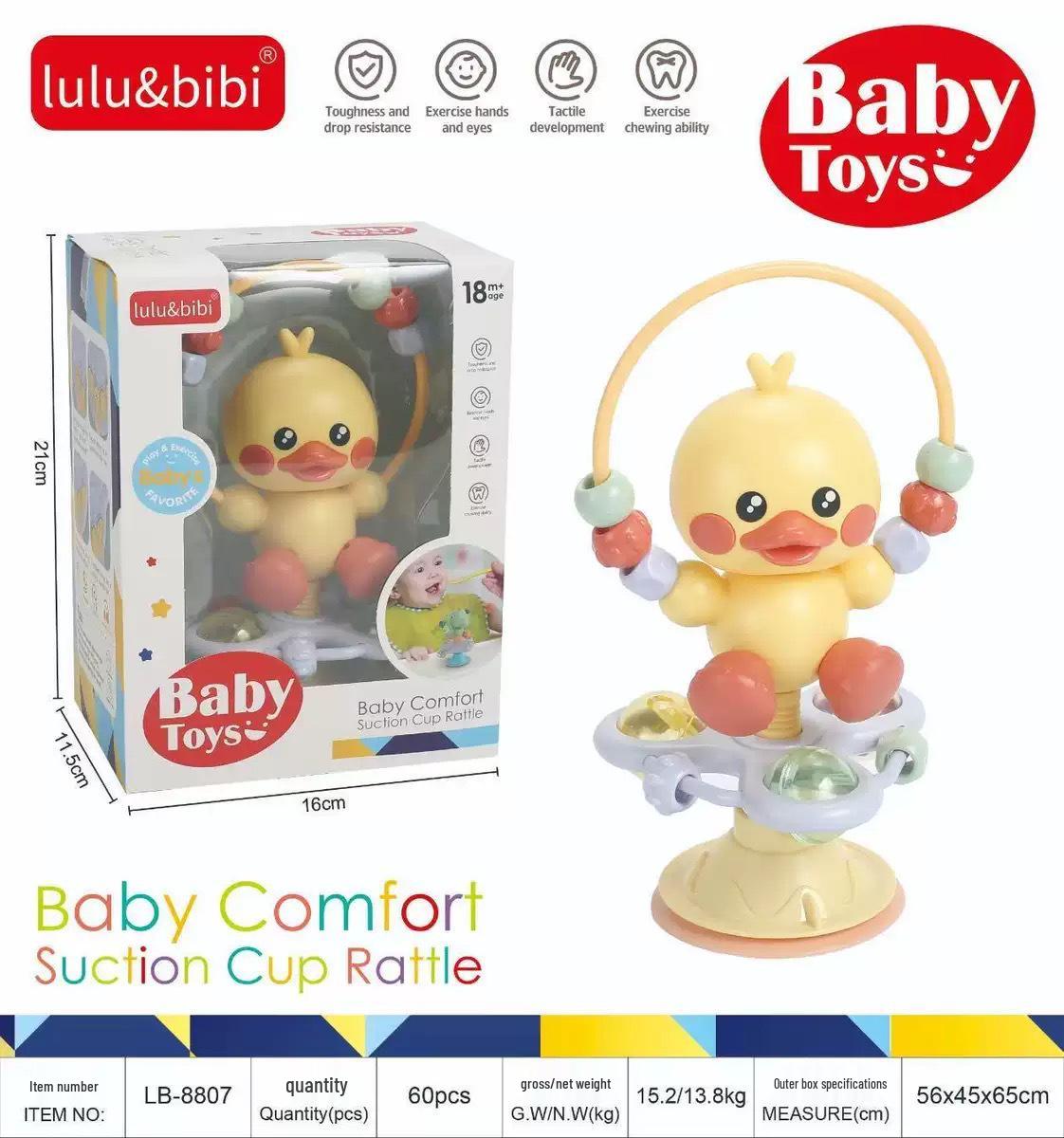 Interactive Infant and Toddler Dining Table Suction Cup Rattle and Teether Spinner Toy
Interactive Infant and Toddler Dining Table Suction Cup Rattle and Teether Spinner Toy