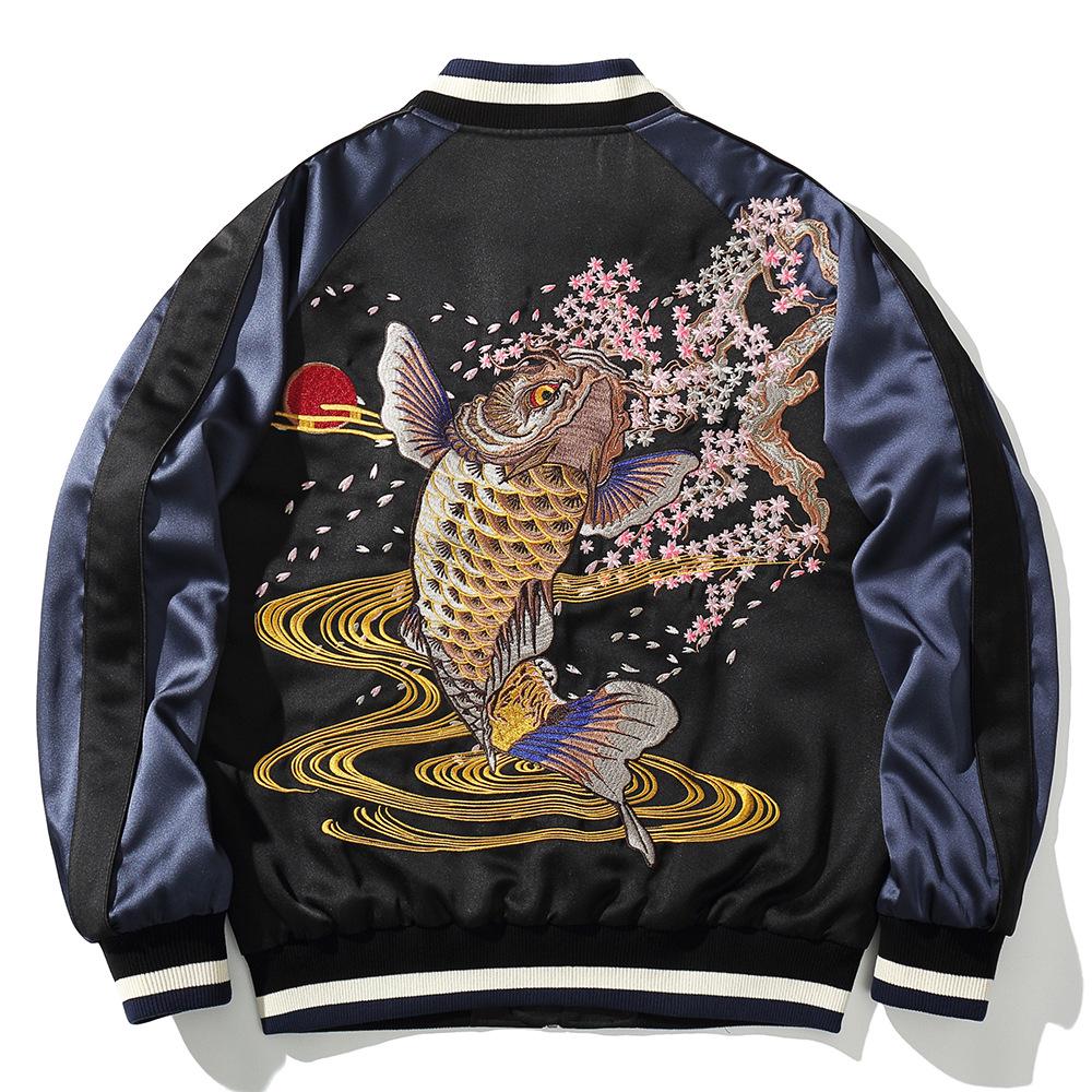 Men s and Women s Trendy Retro Baseball Jacket with Heavy Embroidery - Plum Blossom & Koi Chinese Style XL чёрный/синий
Men s and Women s Trendy Retro Baseball Jacket with Heavy Embroidery - Plum Blossom & Koi Chinese Style XL чёрный/синий