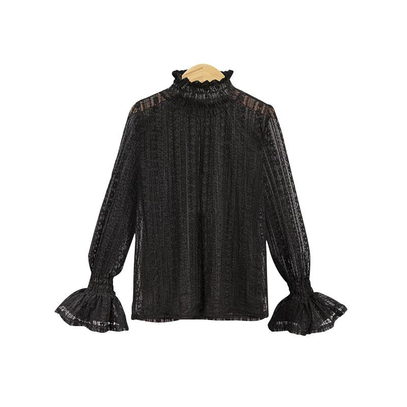 Топ женский с высоким воротом, базовый, из французского кружева, осенне-зимний, большого размера, свободный, эластичный, с длинным рукавом, сетчатый для ношения под низ L
Топ женский с высоким воротом, базовый, из французского кружева, осенне-зимний, большого размера, свободный, эластичный, с длинным рукавом, сетчатый для ношения под низ L