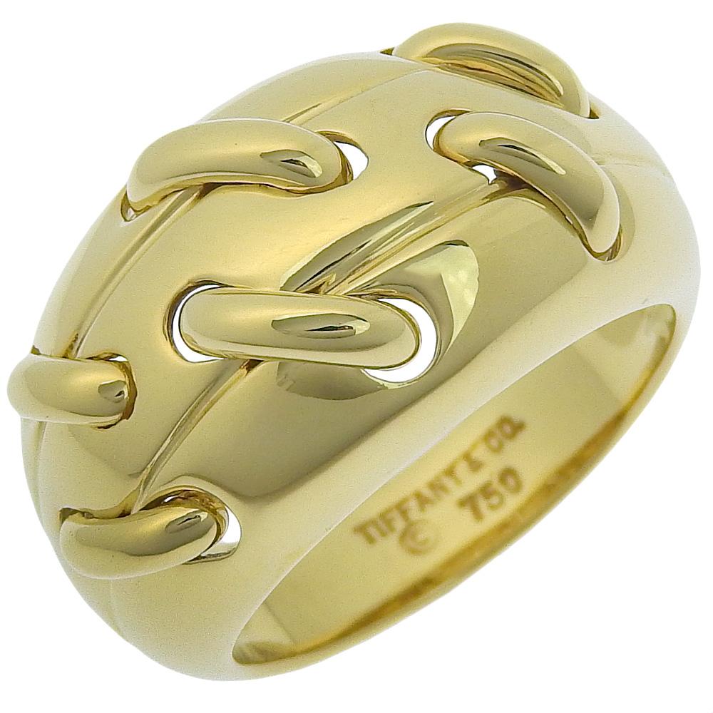 TIFFANY&Co. Dome stitch Ring vintage K18 yellow gold #6.6(US Size) 9.8g Women Used
TIFFANY&Co. Dome stitch Ring vintage K18 yellow gold #6.6(US Size) 9.8g Women Used