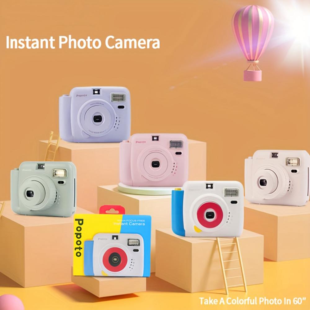 POPOTO Mini Instant Print Camera Manual Exposure Fixed Focus Retro Digital Camera (Without Photo Paper) Color Splicing
POPOTO Mini Instant Print Camera Manual Exposure Fixed Focus Retro Digital Camera (Without Photo Paper) Color Splicing