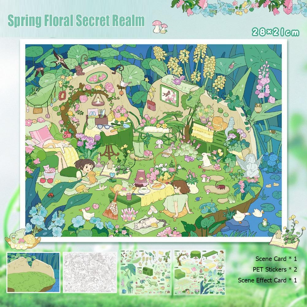 Floral Secret Realm 3D Landscape Sticker Pumpkin Hut Miniature Scene Sticker Kids Toy Spring Floral
Floral Secret Realm 3D Landscape Sticker Pumpkin Hut Miniature Scene Sticker Kids Toy Spring Floral