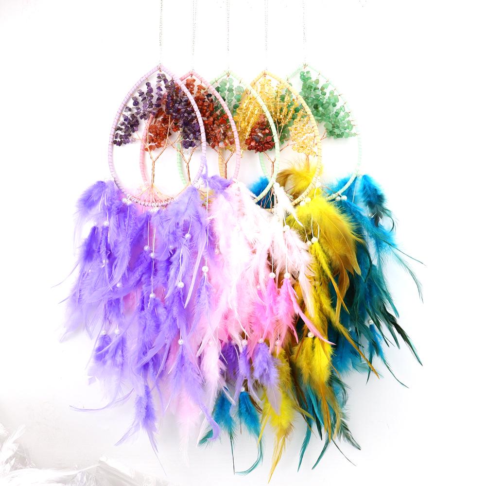 Dream Catcher Water Drop Tree of Life Wind Chime with Crushed Stones - Graduation or Birthday Gift
Dream Catcher Water Drop Tree of Life Wind Chime with Crushed Stones - Graduation or Birthday Gift