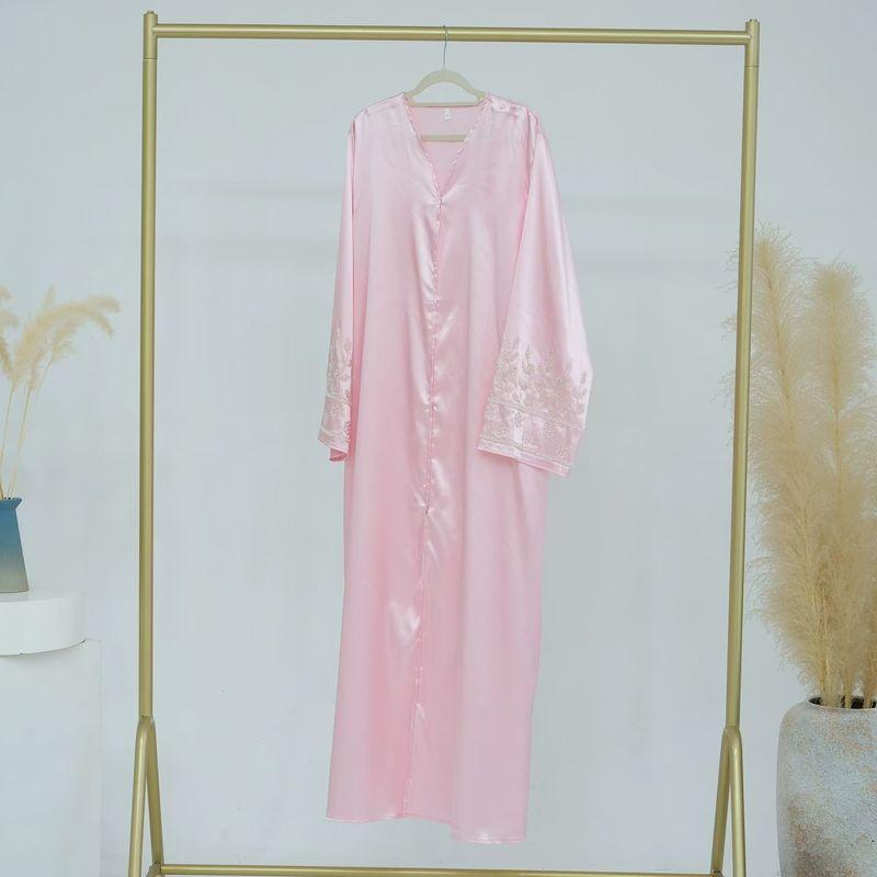 New Middle East Party Solid Handmade Beads Robe Dress Cardigan Nail Bead Dress Pink M
New Middle East Party Solid Handmade Beads Robe Dress Cardigan Nail Bead Dress Pink M