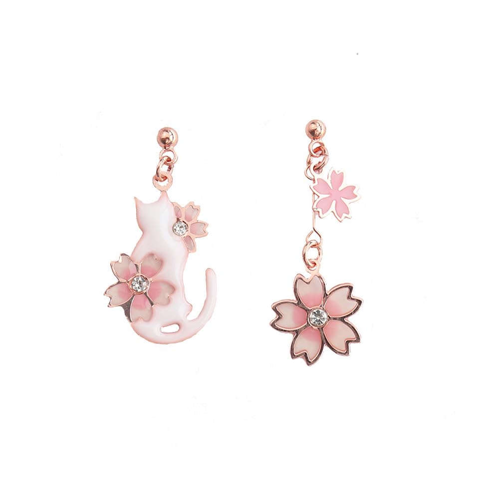 MIKAMU Cat Earrings for Women - Popular, Top Quality Zirconia, 18K Gold, Cherry Blossom Design, Hypoallergenic, Gift Box Included (Gold-A)
MIKAMU Cat Earrings for Women - Popular, Top Quality Zirconia, 18K Gold, Cherry Blossom Design, Hypoallergenic, Gift Box Included (Gold-A)