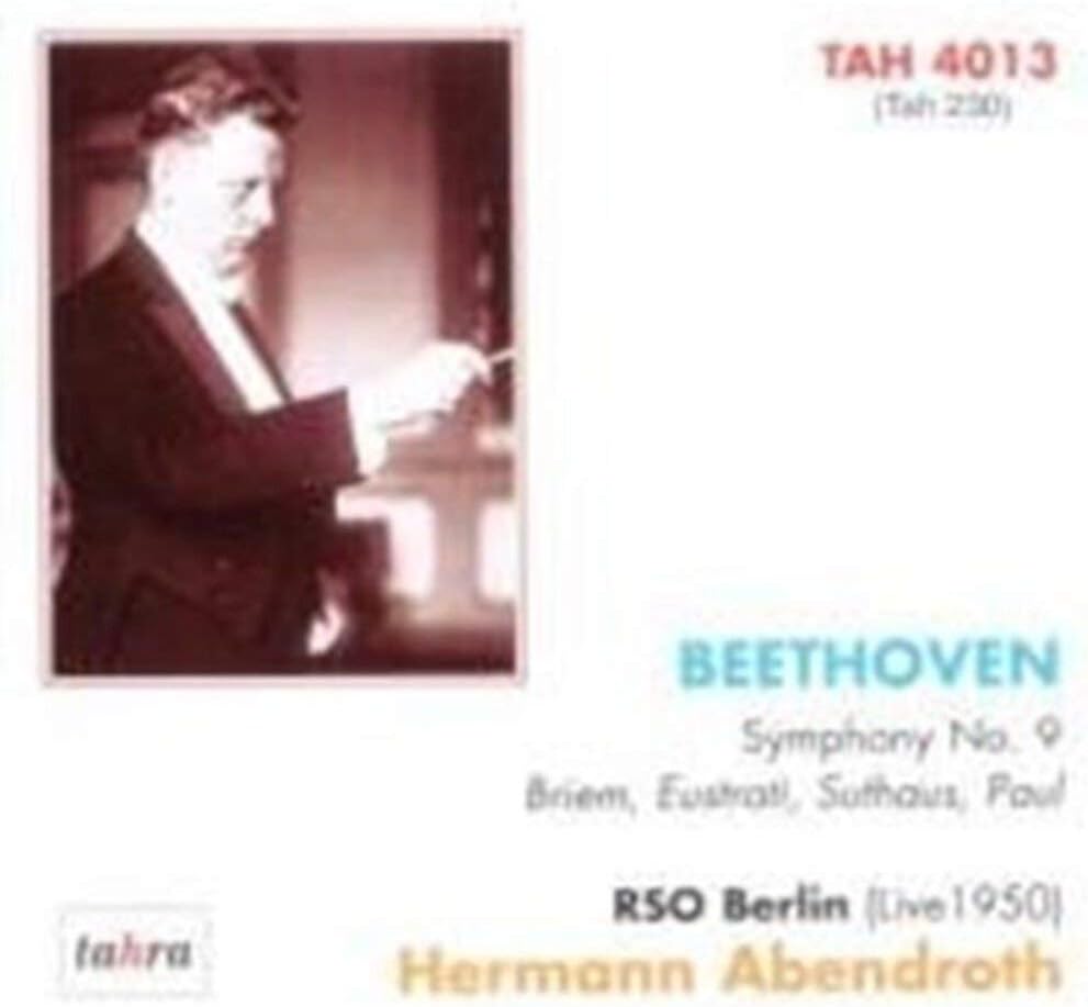 CD RSO BERLIN; FURTWANGLER - Beethoven: Symphony No.9 TAH4013 Japan Classical Used
CD RSO BERLIN; FURTWANGLER - Beethoven: Symphony No.9 TAH4013 Japan Classical Used