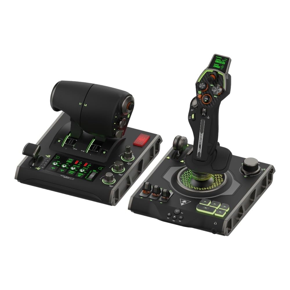 Джойстик TURTLE BEACH HOTAS, контролер польоту VelocityOne, сумісний з Windows PC, симулятором польотів DCS, бойовим симулятором, дросельною заслінкою, сенсорним дисплеєм чорний 
Джойстик TURTLE BEACH HOTAS, контролер польоту VelocityOne, сумісний з Windows PC, симулятором польотів DCS, бойовим симулятором, дросельною заслінкою, сенсорним дисплеєм чорний