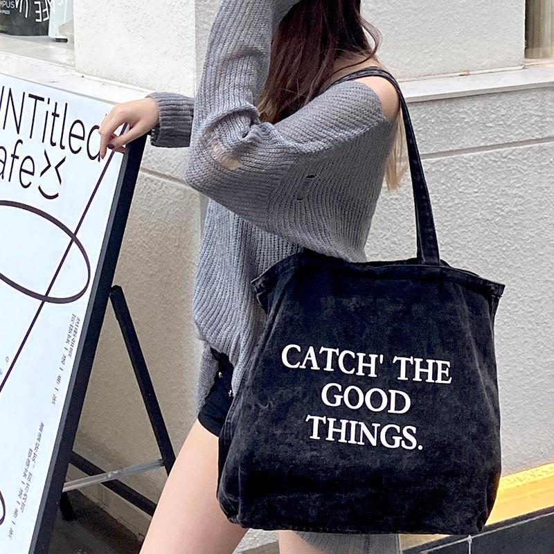 Denim Bag Women s Large-capacity Student Commuting Daily Shoulder чорний
Denim Bag Women s Large-capacity Student Commuting Daily Shoulder чорний