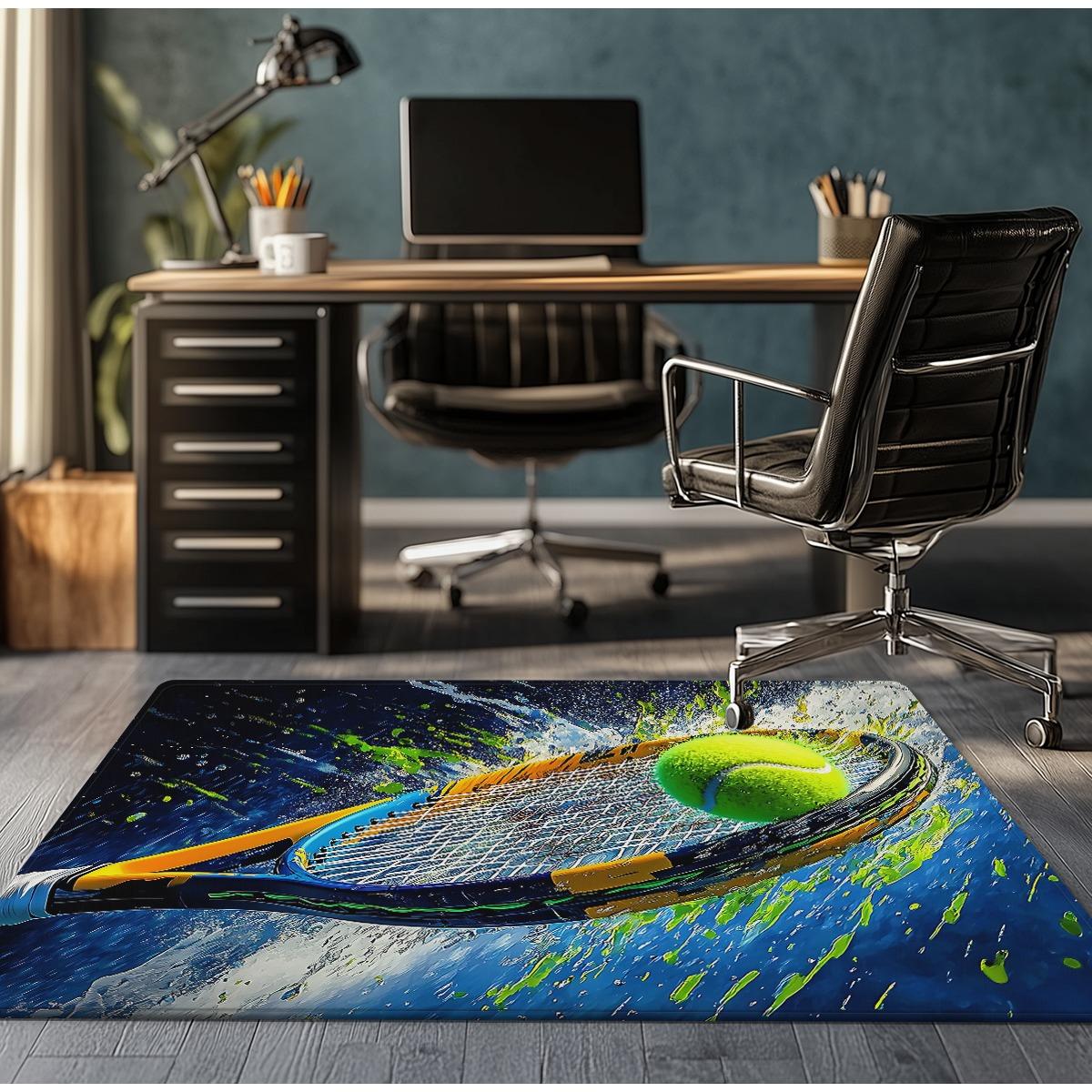 Tennis racket and ball design crystal velvet carpet for gaming room office decor sport themed rug modern home decoration 3D 60x90cm
Tennis racket and ball design crystal velvet carpet for gaming room office decor sport themed rug modern home decoration 3D 60x90cm