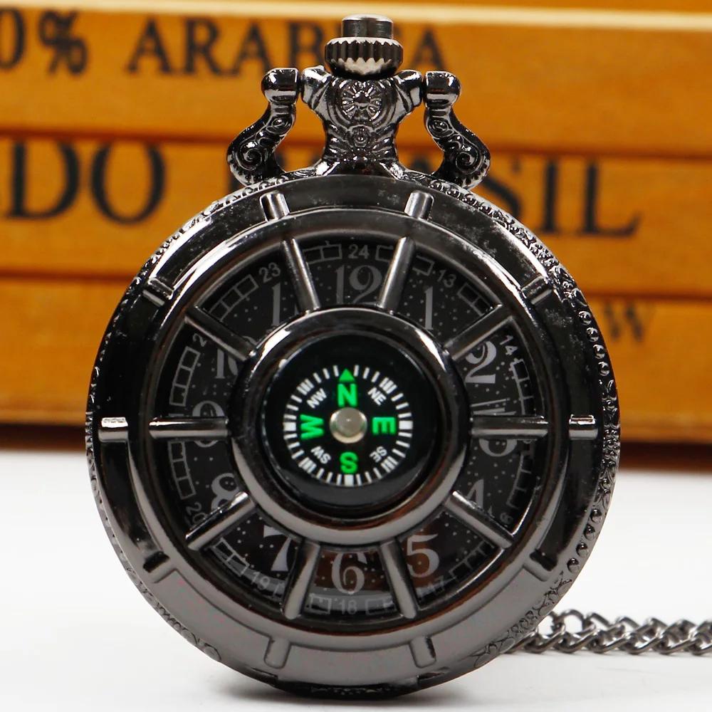 10pcs/lot Wholesale Personalized Black Compass Pocket Watch Necklace Wall Clock Pendant Vintage Gifts Souvenir for Men Women
10pcs/lot Wholesale Personalized Black Compass Pocket Watch Necklace Wall Clock Pendant Vintage Gifts Souvenir for Men Women