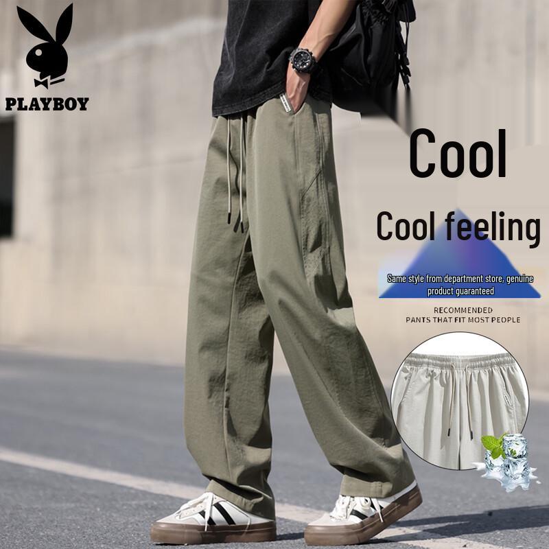 PLAYBOY Men s Ice Silk Loose Straight Casual Pants 3XL
PLAYBOY Men s Ice Silk Loose Straight Casual Pants 3XL