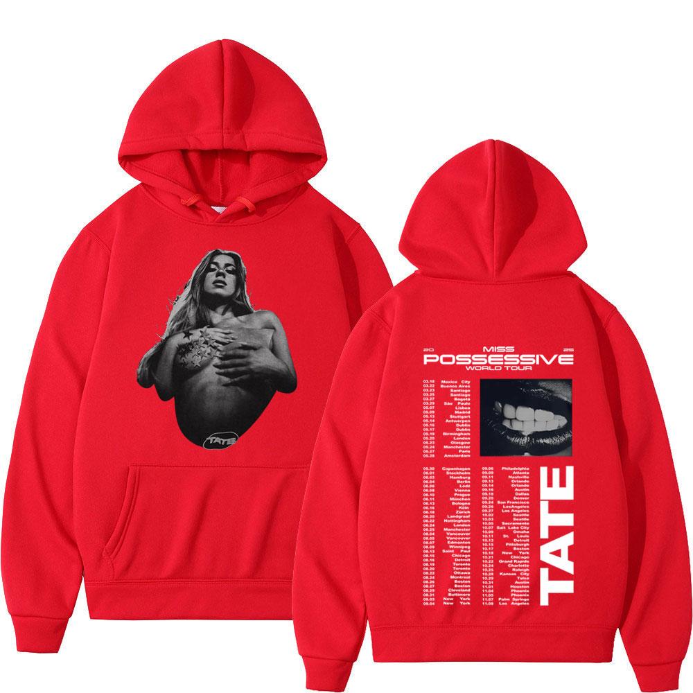 Винтажное худи Tate McRae Miss Possessive Tour 2025 для мужчин и женщин, эстетичный пуловер с длинными рукавами, свободные и повседневные толстовки S
Винтажное худи Tate McRae Miss Possessive Tour 2025 для мужчин и женщин, эстетичный пуловер с длинными рукавами, свободные и повседневные толстовки S