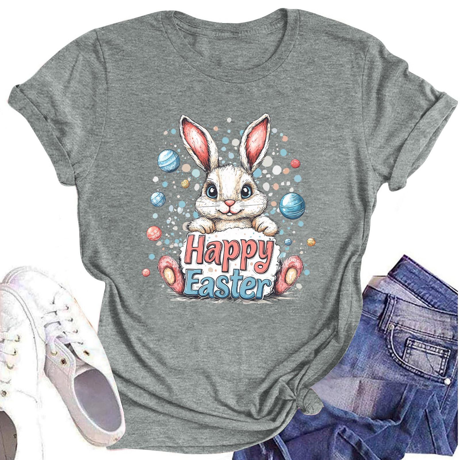 Women s Top Round Neck Casual Printed Short-sleeved T-shirt Top S
Women s Top Round Neck Casual Printed Short-sleeved T-shirt Top S