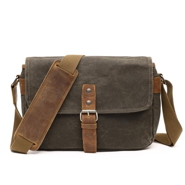Men Vintage Oil Waxed Canvas Shoulder Bags Shockproof DSLR Camera Bag Waterproof Canvas messenger casual Crossbody Bags for men
Men Vintage Oil Waxed Canvas Shoulder Bags Shockproof DSLR Camera Bag Waterproof Canvas messenger casual Crossbody Bags for men