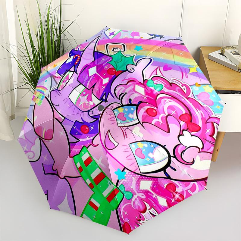 1pc Rainbow Dash & Pinkie Pie Outdoor Umbrella - Automatic Opening/Closing, Portable 3-Fold Design, 8-Rib Iron Frame, Festive Gift for Fans, Trav
1pc Rainbow Dash & Pinkie Pie Outdoor Umbrella - Automatic Opening/Closing, Portable 3-Fold Design, 8-Rib Iron Frame, Festive Gift for Fans, Trav