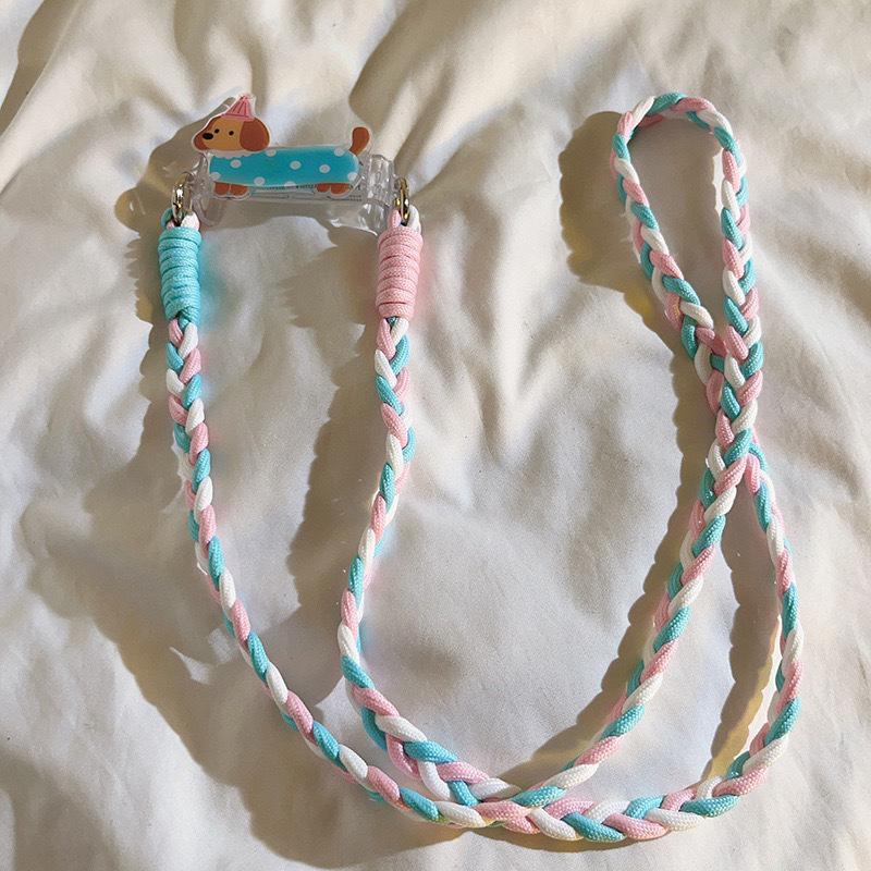 Cartoon Cute Wind Puppy Mobile Phone Back Clip Bold Long Messenger Rope Woven Rope Strap Neck Anti-Loss And Drop
Cartoon Cute Wind Puppy Mobile Phone Back Clip Bold Long Messenger Rope Woven Rope Strap Neck Anti-Loss And Drop